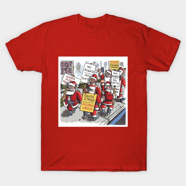 Santa Strike T-Shirt by SteamyR